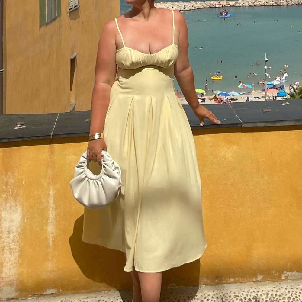 Hello Molly Yellow Midi Dress